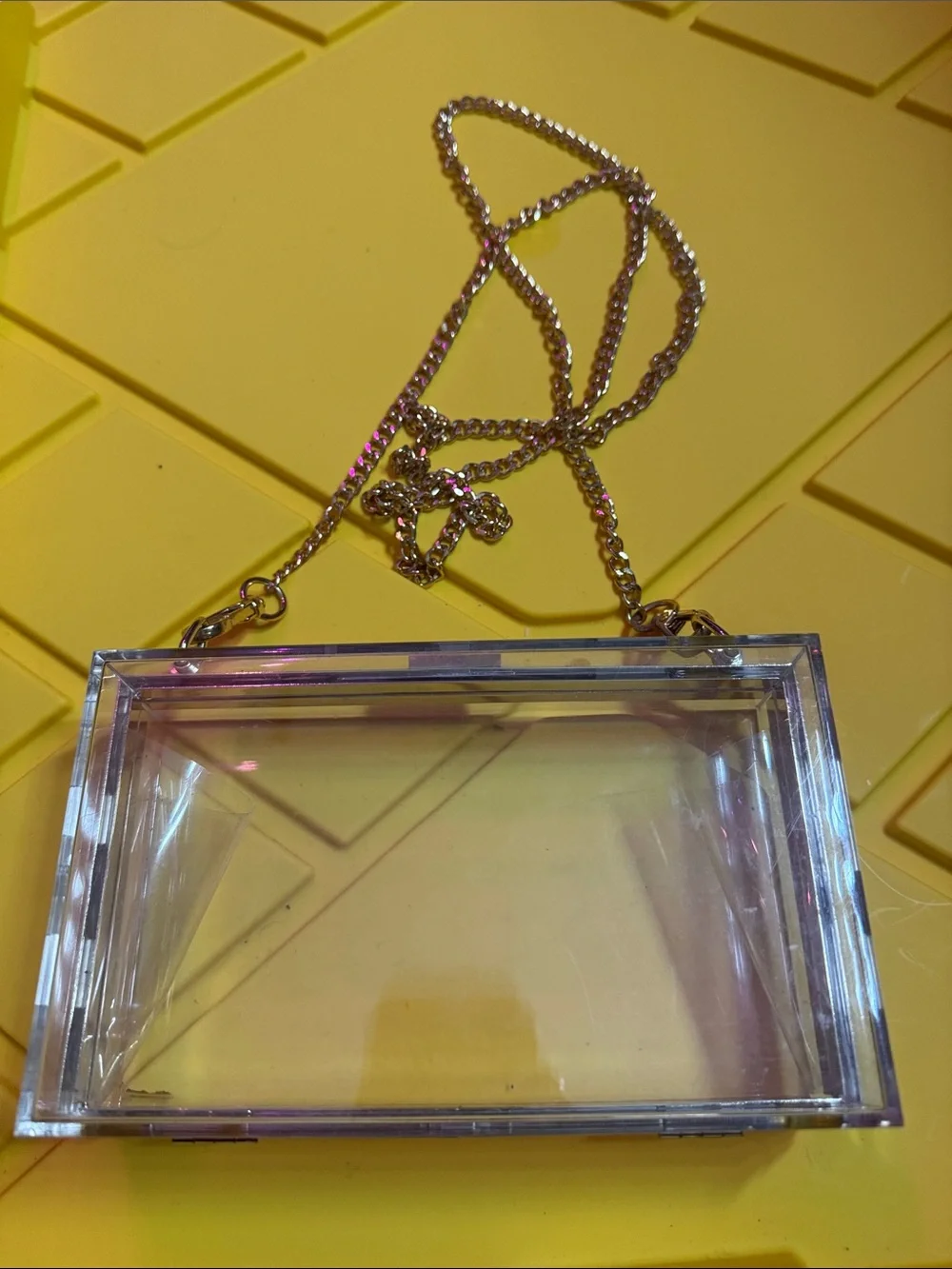 Clear Acrylic Crossbody Phone Bag